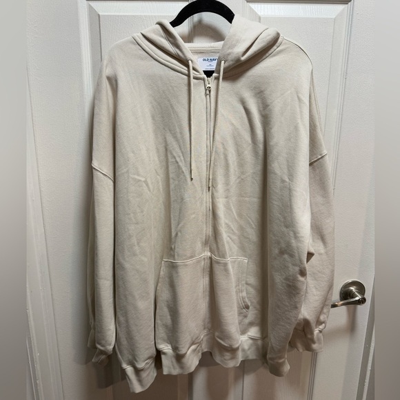 Old Navy Tops - Old Navy Women’s Zip-Up Cream Sweater 3X so comfy